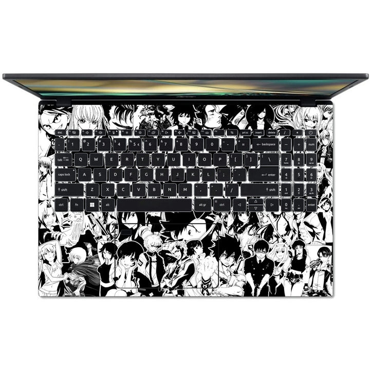 Acer Laptop Skin - Anime Sticker Bomb BW DS1