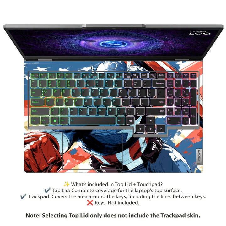 Laptop Skin - Captain America Heroic