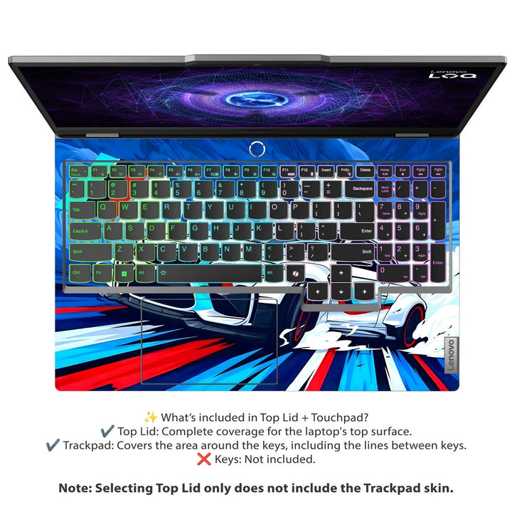 Laptop Skin - BMW M Sport White Splash