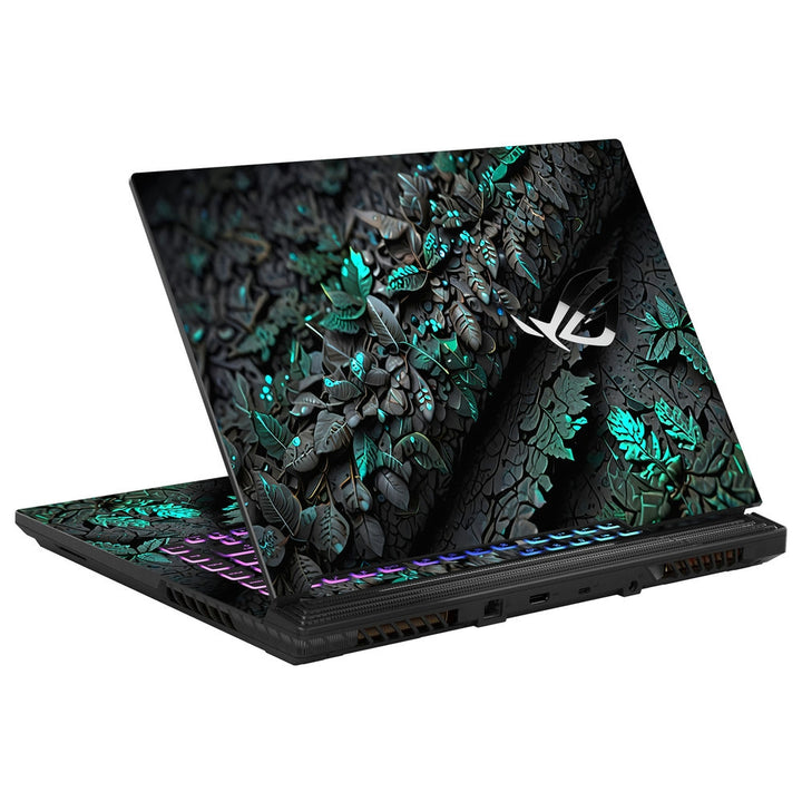 Asus Laptop Skin - Emerald Foliage Glow