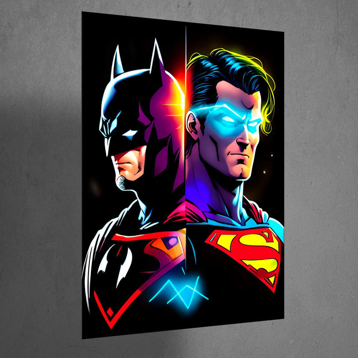 Metal Poster - Superhero Superman Vs Batman SUBA01