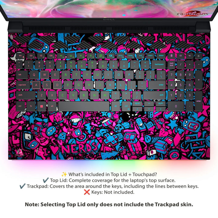 Dell Laptop Skin - I Love Nerd