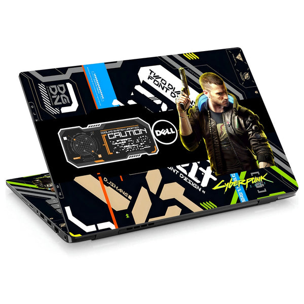 Dell Laptop Skin - Cyberpunk Quantum Rebel