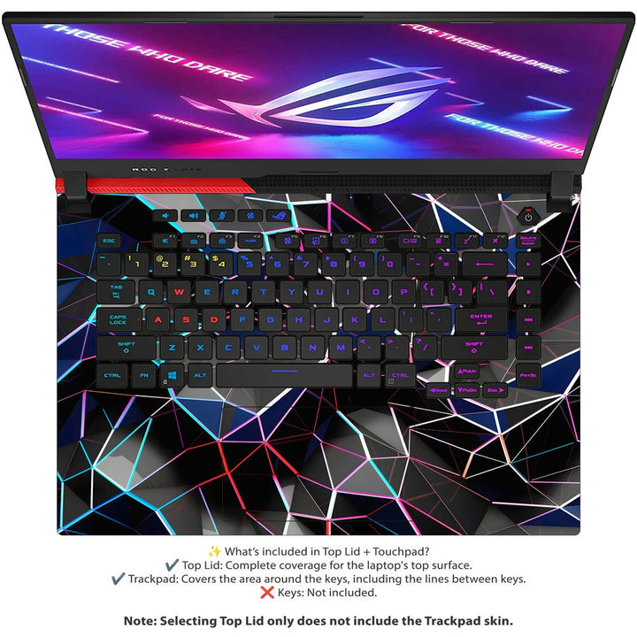 Asus Laptop Skin - Tech Wireframe