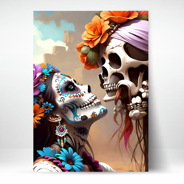 Metal Poster - Day of the Dead Romance