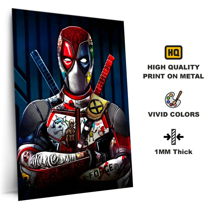 Metal Poster - Superhero Deadpool DP04