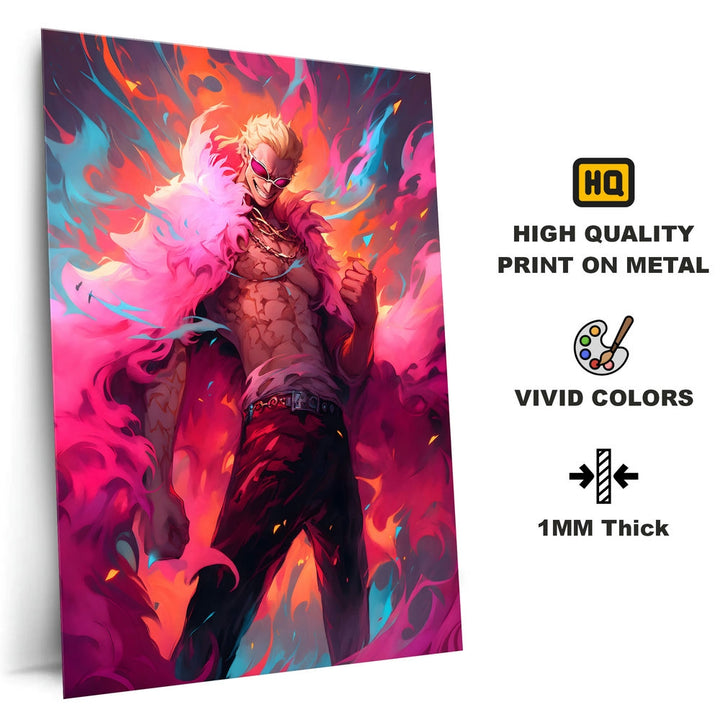 Metal Poster - Anime One Piece Doflamingo OP61