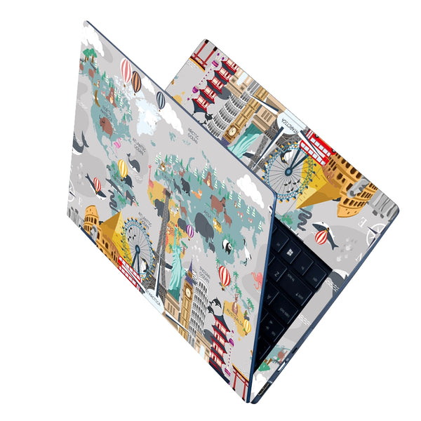 Laptop Skin - Travel Around the World