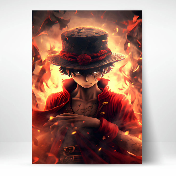 Metal Poster - One Piece Monkey D Luffy OP09