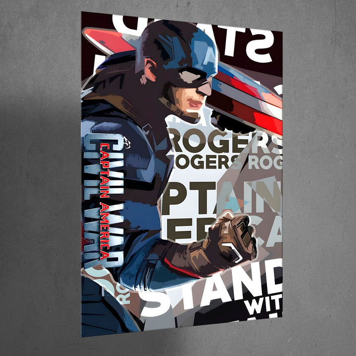 Metal Poster - Superhero Captain America CAP09