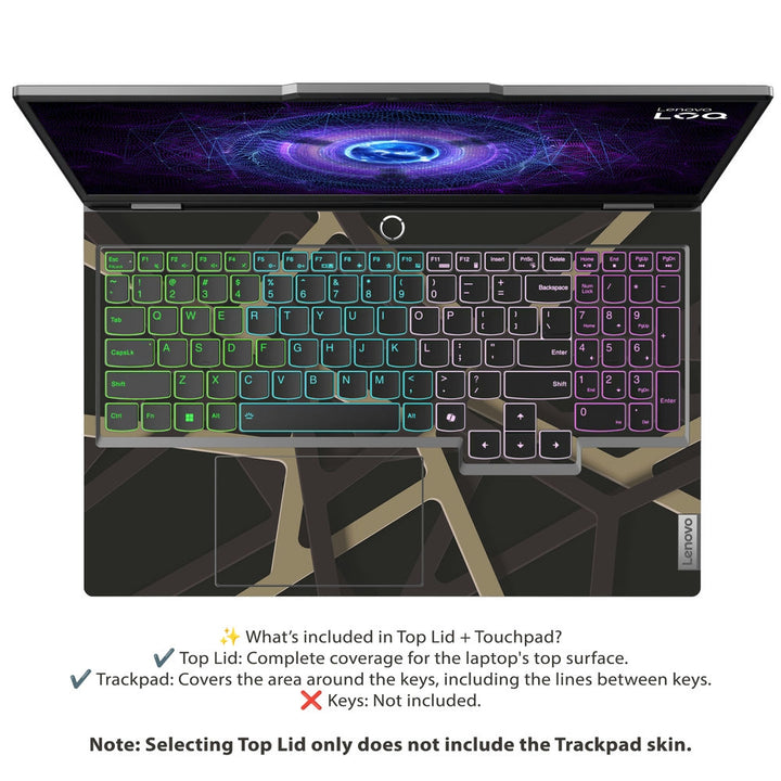 Lenovo LOQ Laptop Skin - Golden Grid