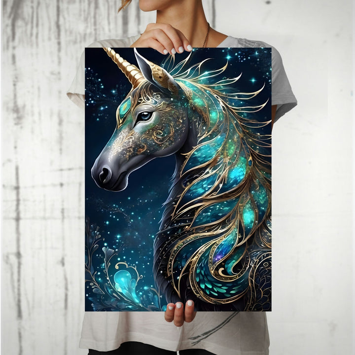 Metal Poster - Wildlife Unicorn UN01