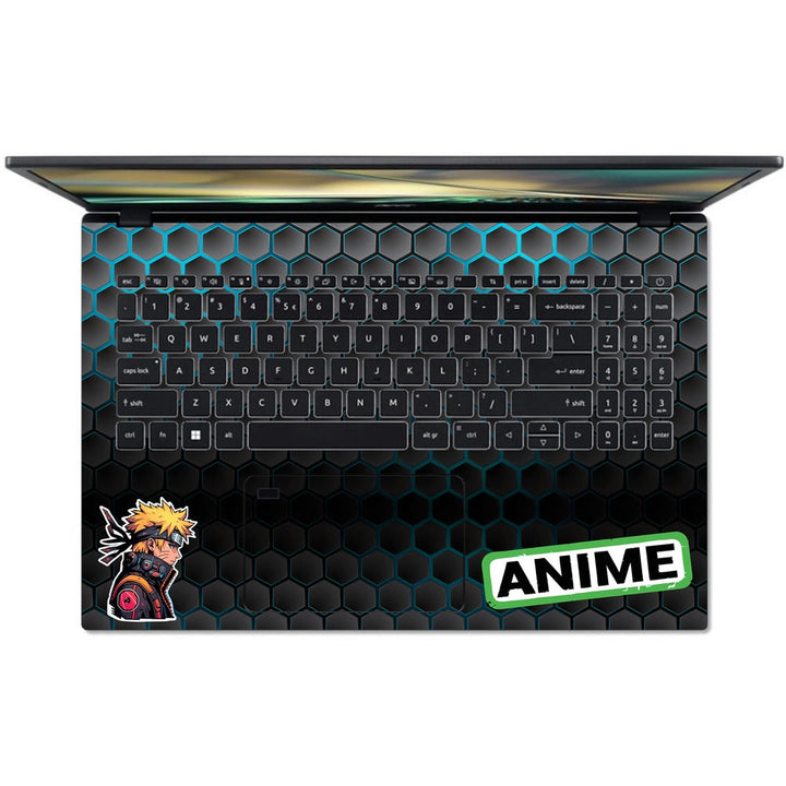 Acer Laptop Skin - Anime Icons Collage Honeycomb