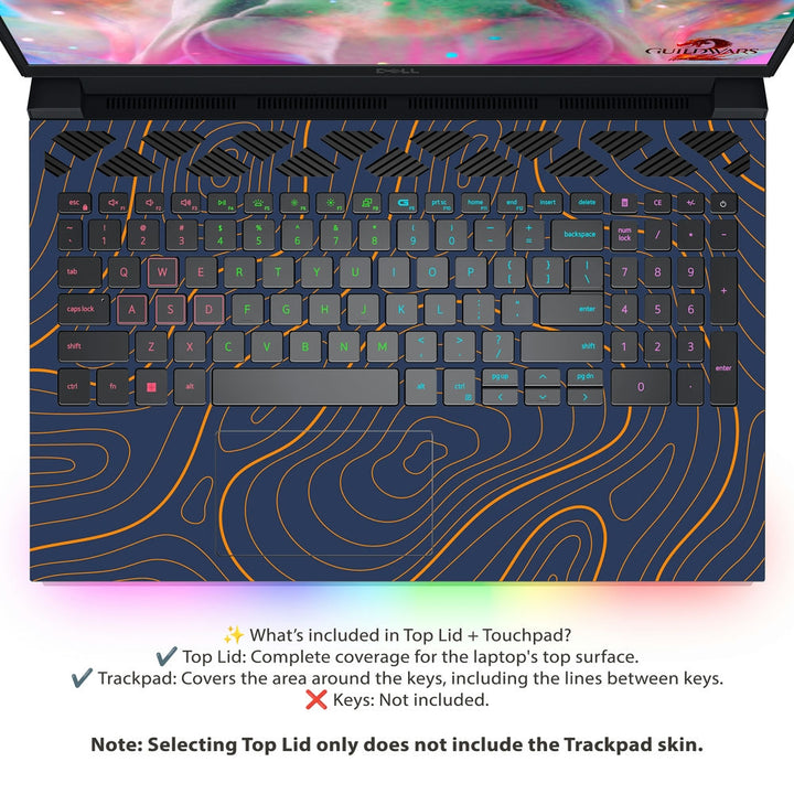 Dell Laptop Skin - Topography Pattern TP08