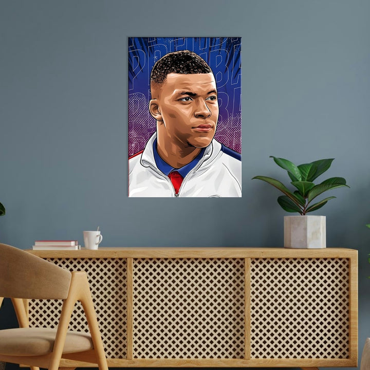 Metal Poster - Footballer Kylian Mbappe KM03