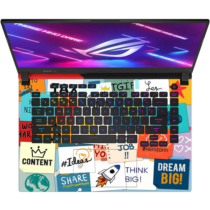 Asus Laptop Skin - Motivational Quotes Good Job Have A Nice Day