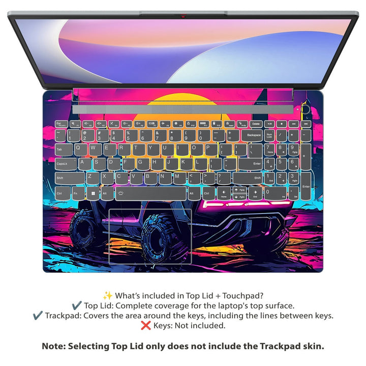 Lenovo Laptop Skin - Sunset Skyline Cruise