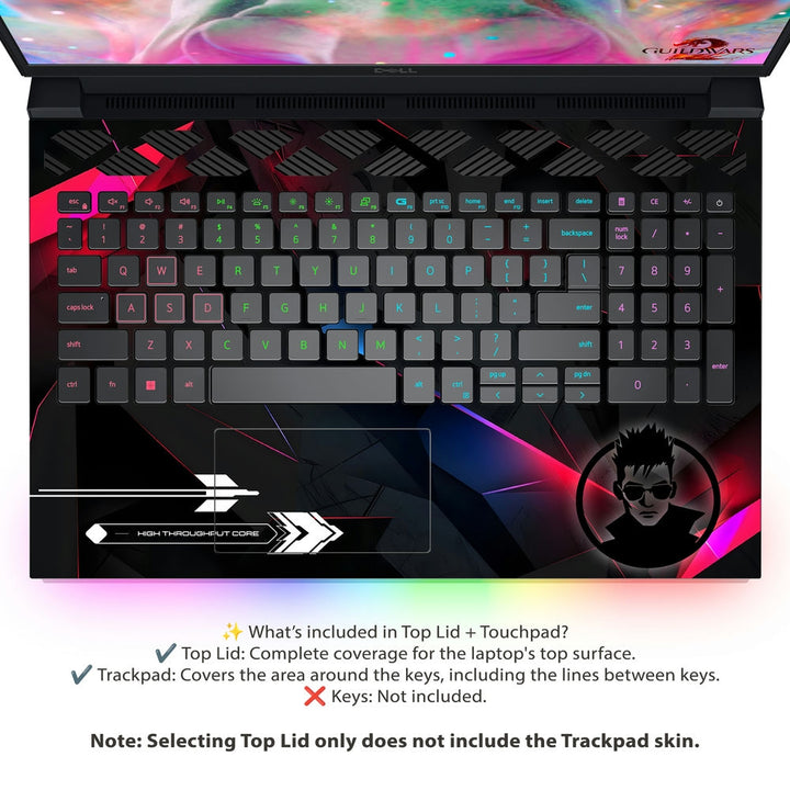 Dell Laptop Skin - Cyberpunk Shadow Network