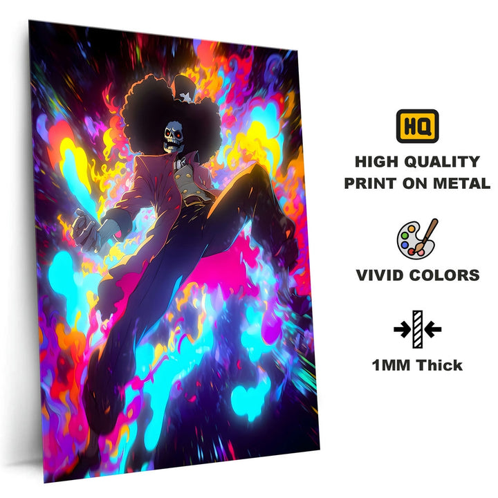 Metal Poster - Anime One Piece Brook OP60