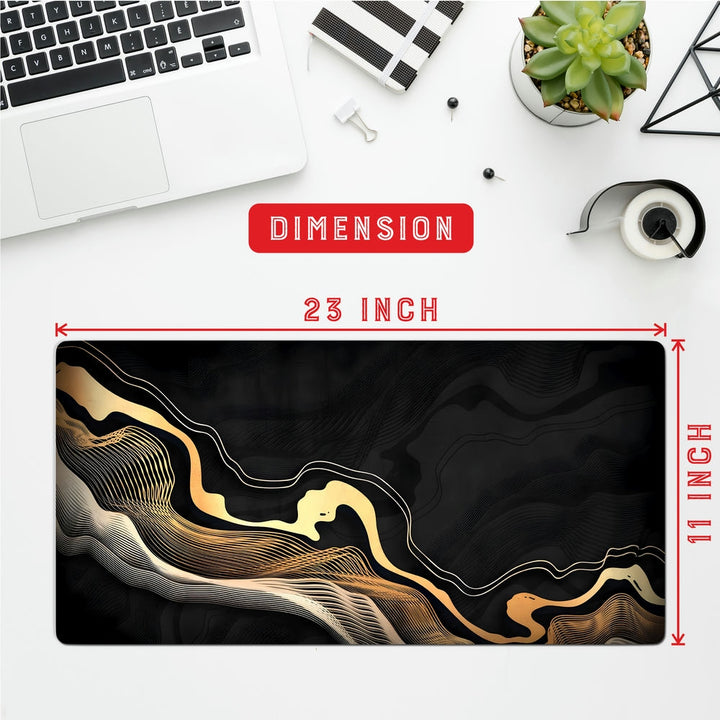 Anti-Slip Desk Mat Gaming Mouse Pad - Golden River