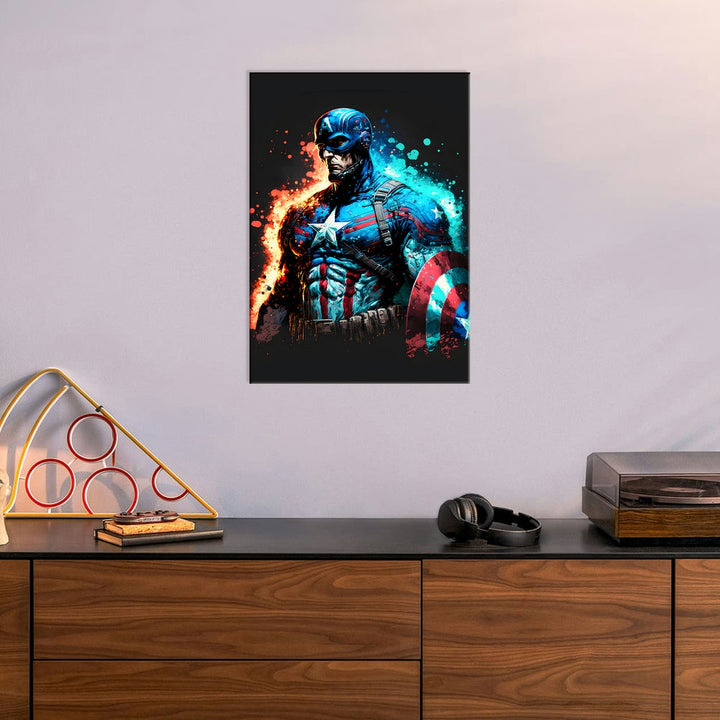 Metal Poster - Superhero Captain America CAP17