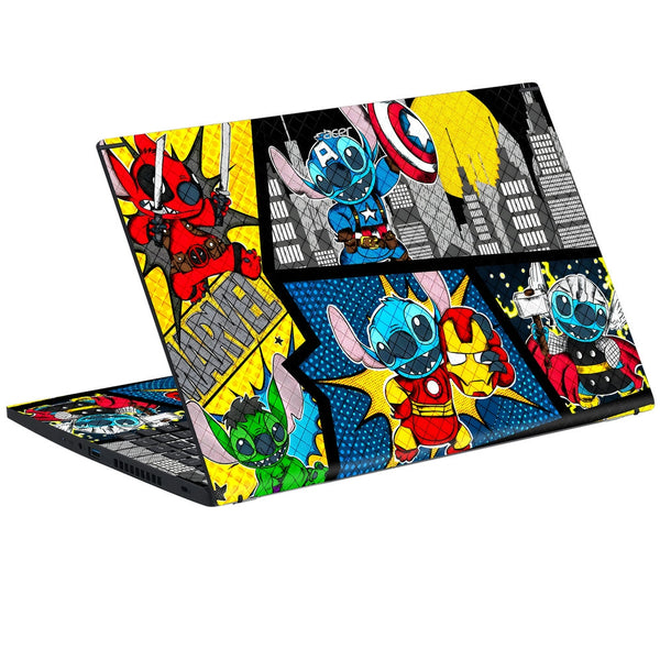 Acer Laptop Skin - Stitch Superheroes