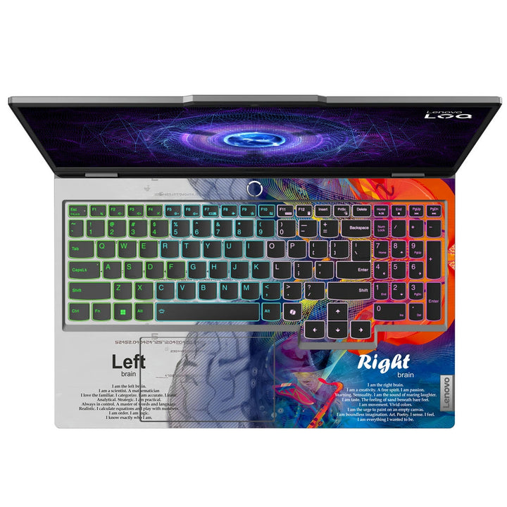 Lenovo LOQ Laptop Skin - Left Right Blue Brain