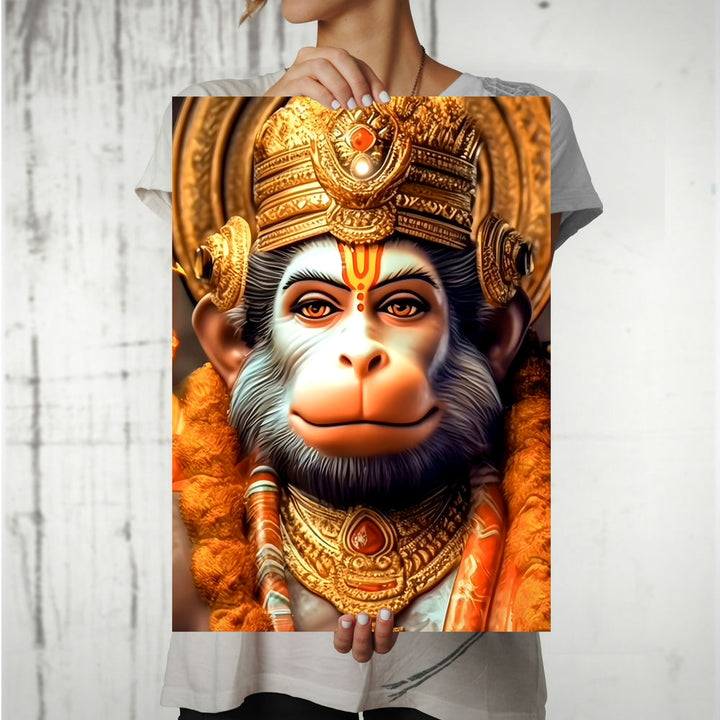 Metal Poster - Lord Hanuman LH03