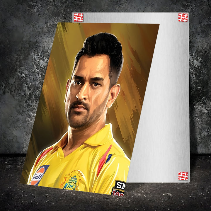 Metal Poster - Indian Cricketer MS Dhoni MS04