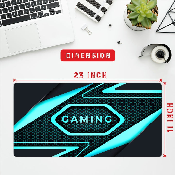 Anti-Slip Desk Mat Gaming Mouse Pad - Neon Circuit Gaming