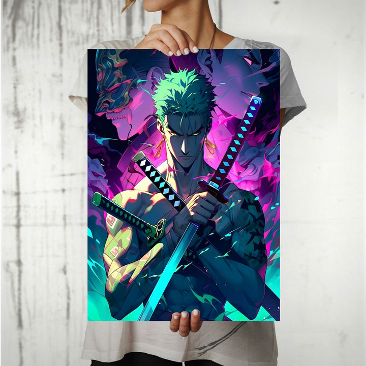 Metal Poster - One Piece Roronoa Zoro OP32