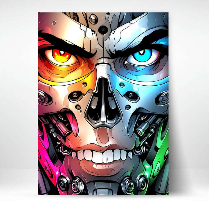 Metal Poster - Duality of the Cyborg