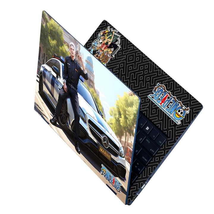 Laptop Skin - One Piece Smoker with Mercedes Benz