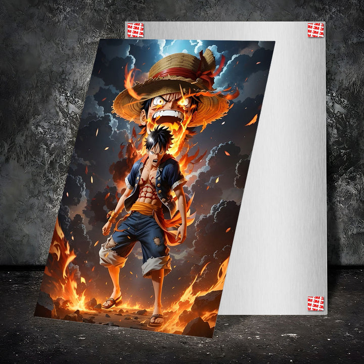 Metal Poster - One Piece Monkey D Luffy OP12