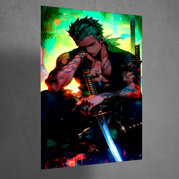 Metal Poster - One Piece Roronoa Zoro OP40