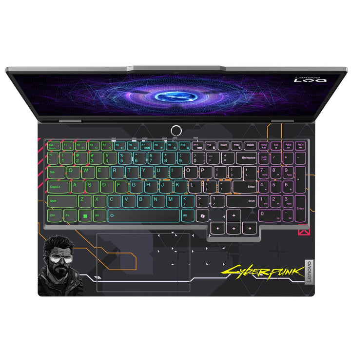 Lenovo LOQ Laptop Skin - Cyberpunk Tech Mercenary