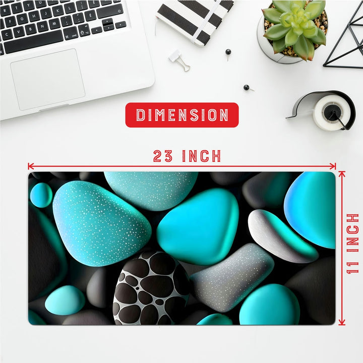 Anti-Slip Desk Mat Gaming Mouse Pad - Colorful Pebbles CP01