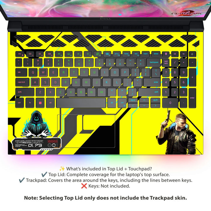 Dell Laptop Skin - Cyberpunk Neon Outlaw