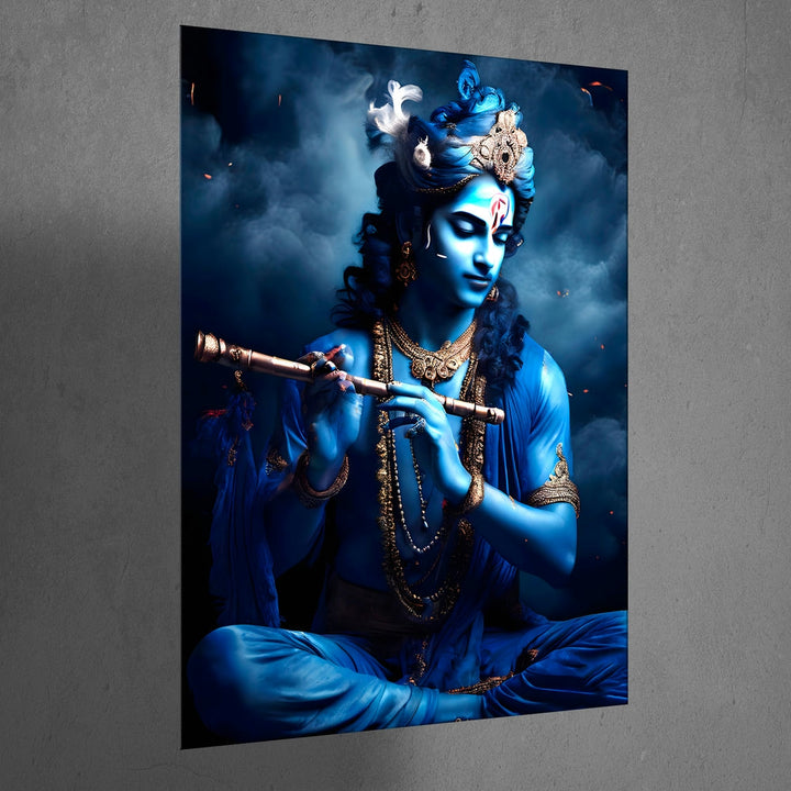 Metal Poster - Lord Krishna LK08