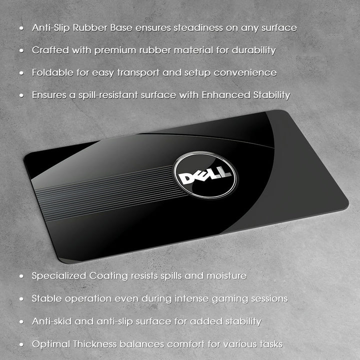 Anti-Slip Desk Mat Gaming Mouse Pad - Dell Logo Minimalist