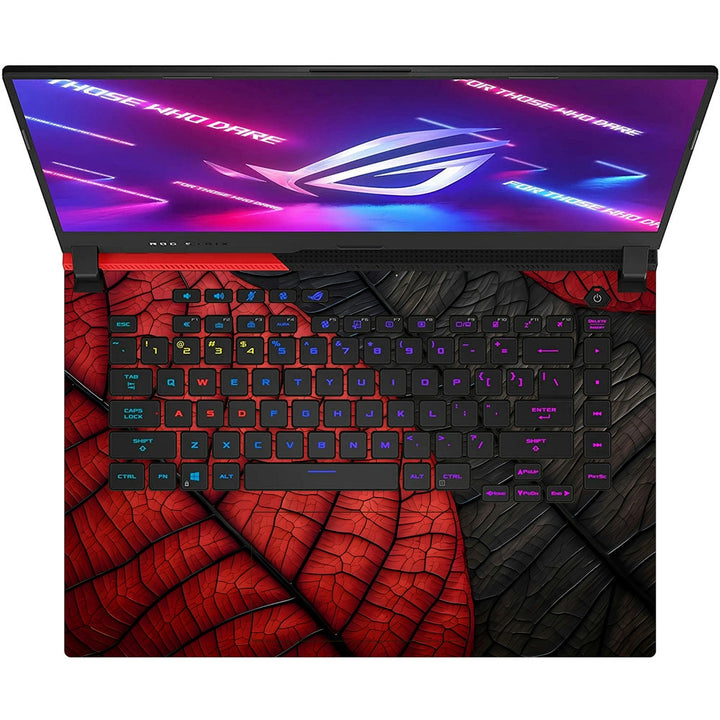 Asus Laptop Skin - Red and Blue Web Abstract