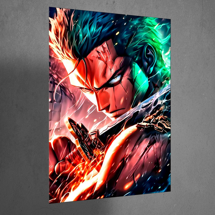 Metal Poster - One Piece Roronoa Zoro OP37