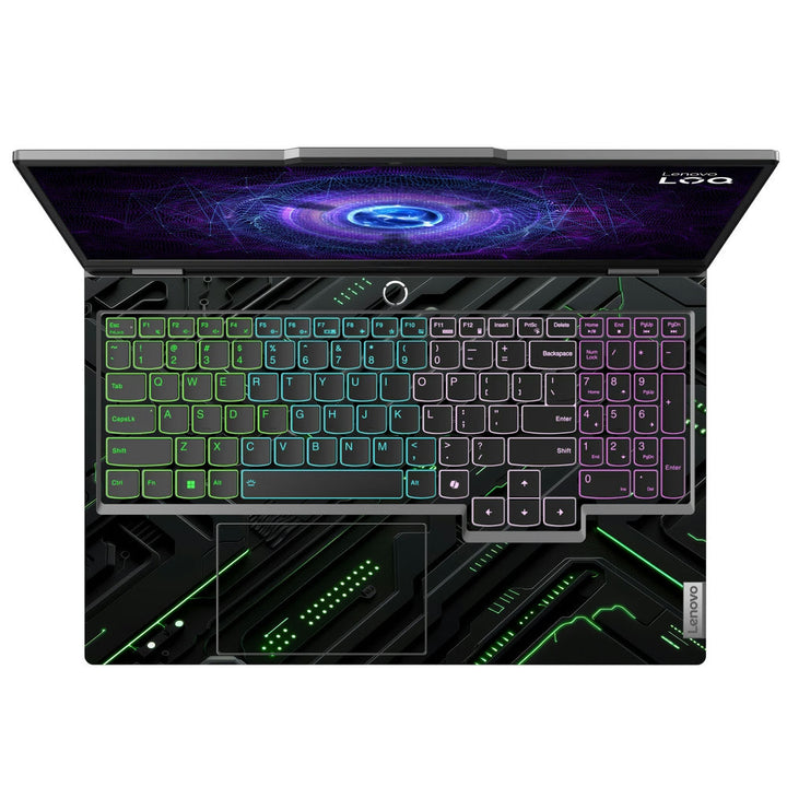 Lenovo LOQ Laptop Skin - Futuristic Dark Circuit Abstract