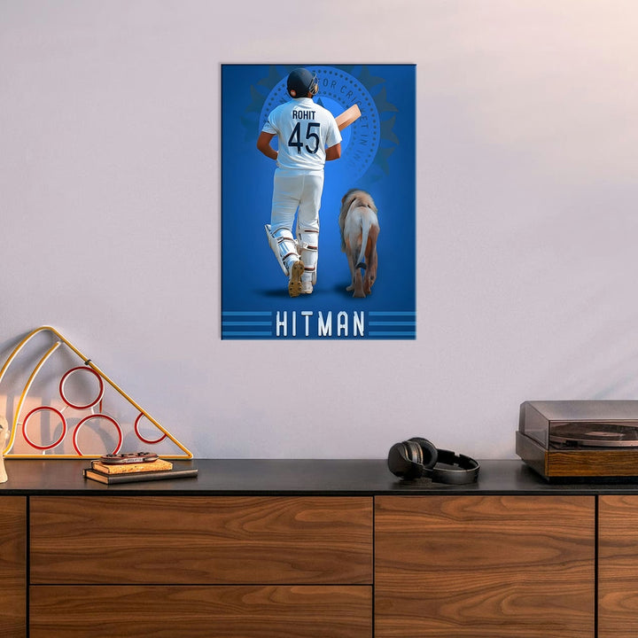 Metal Poster - Indian Cricketer Rohit Sharma RS02