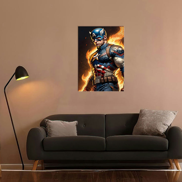 Metal Poster - Superhero Captain America CAP06