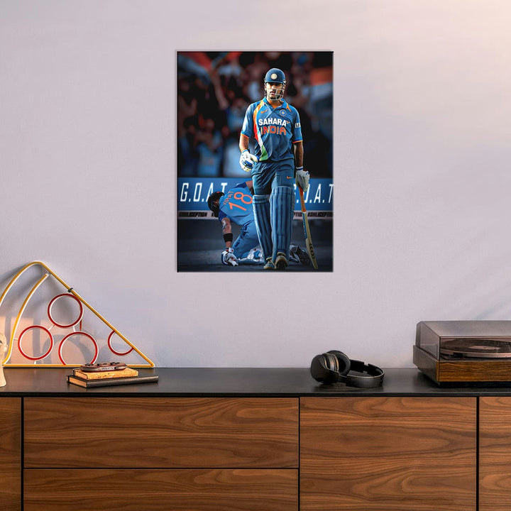 Metal Poster - Indian Cricketer MS Dhoni MS06