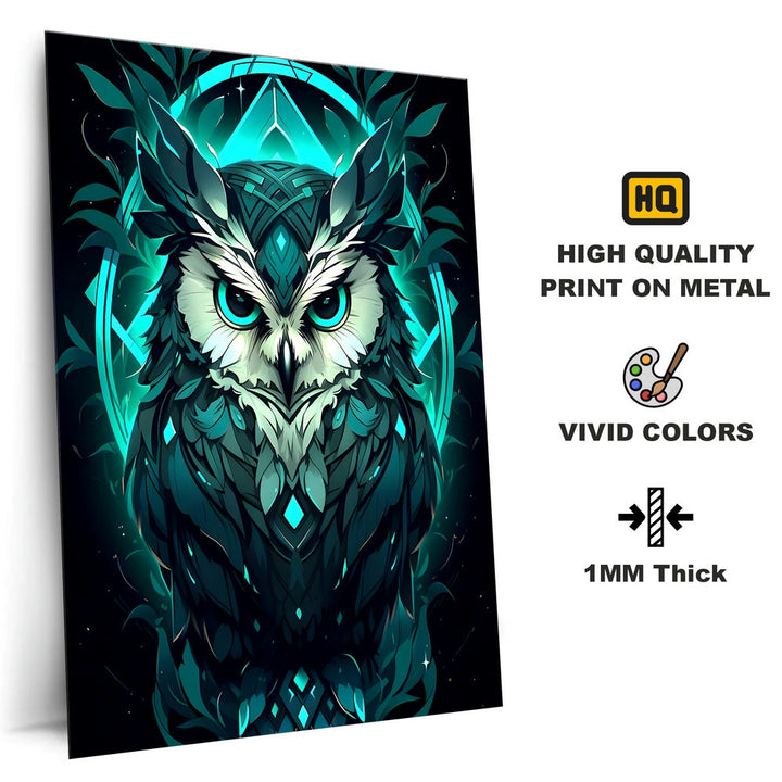 Metal Poster - Wildlife Owl WO04