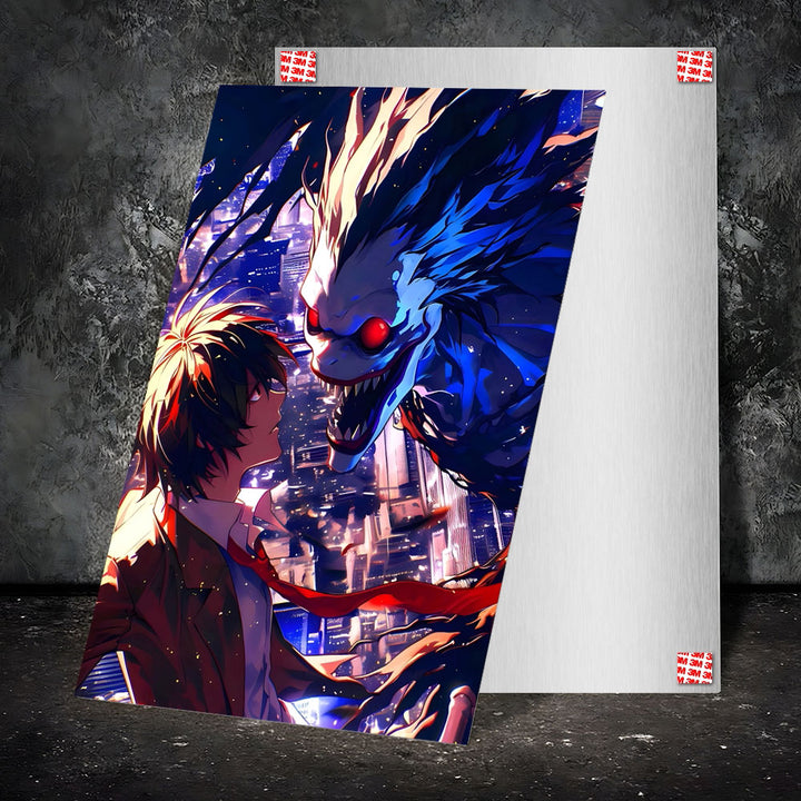 Metal Poster - Anime Light Yagami X Ryuk Death Note