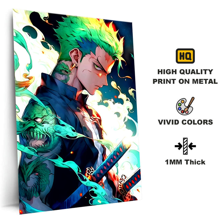 Metal Poster - One Piece Roronoa Zoro OP46