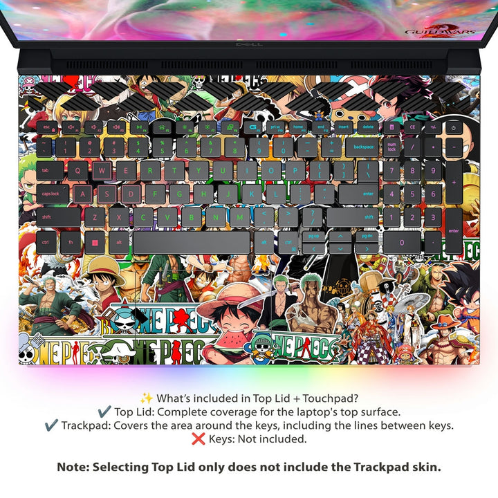 Dell Laptop Skin - One Piece Sticker Bomb